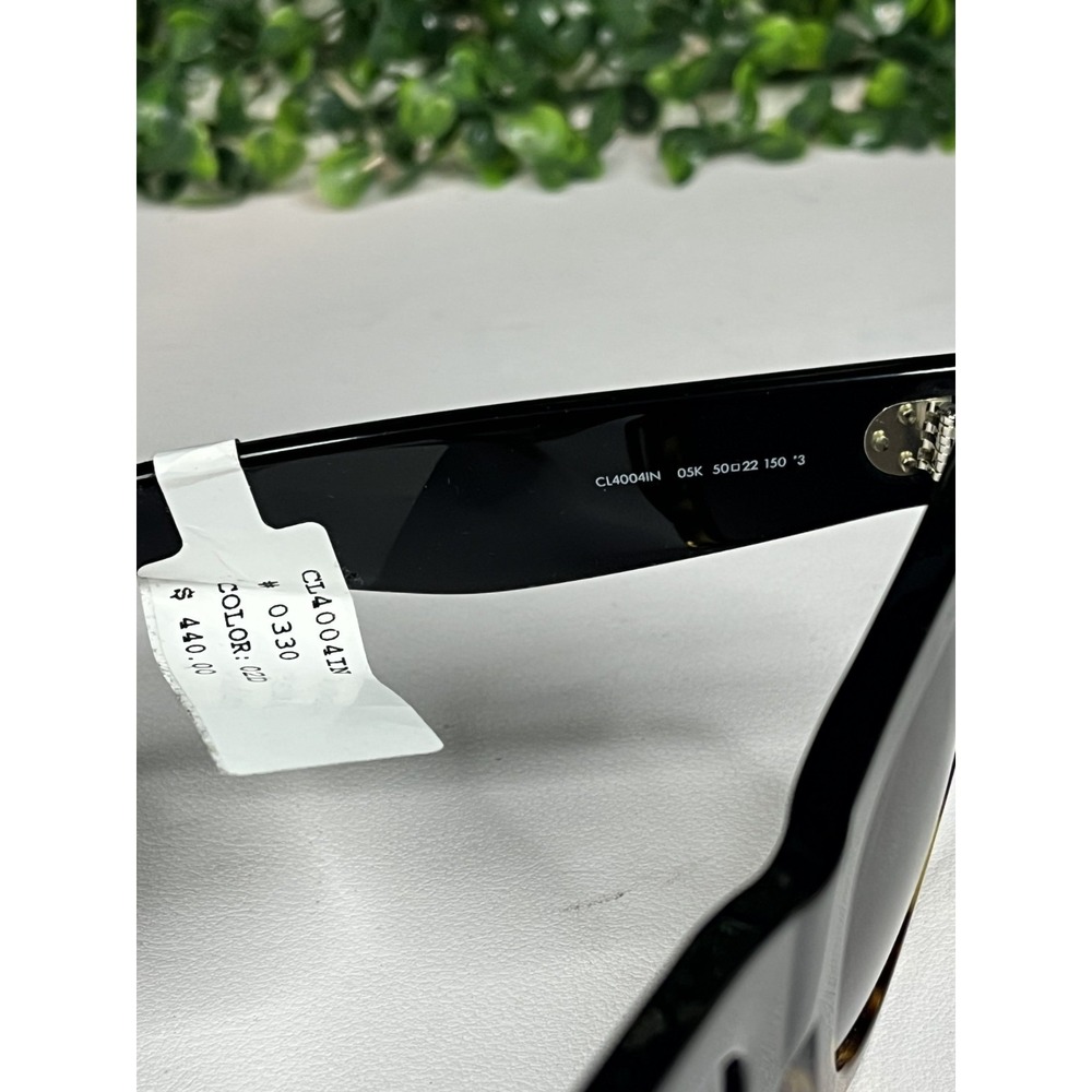 CELIINE CL4004IN 05K Women Black Square Polarized Sunglasses 50-22-150 - Picture 12 of 14